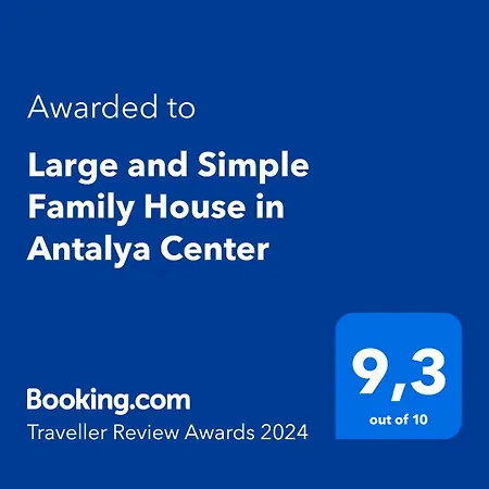 Апартаменты Large And Cosy Family House In Antalya Center